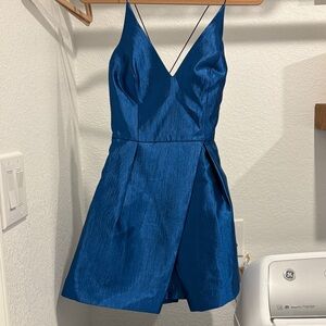 TOPSHOP Elegant Blue Sleeveless Dress